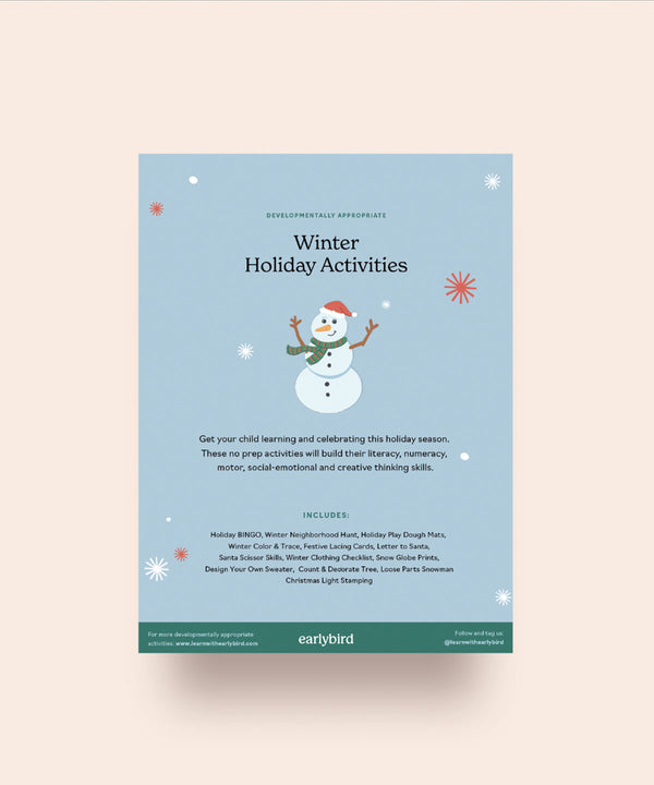 Winter Holiday Activity Pack - Printable PDF Download